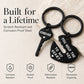 💞50% OFF NOW! Romantic Couple Keychain Set‑Eternal Heart Interlocking Key & Heart Matching Keyrings, Laser‑Engraved Rust‑Resistant Steel Couple Gift for Anniversary & Valentine’s Day