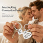 💞50% OFF NOW! Romantic Couple Keychain Set‑Eternal Heart Interlocking Key & Heart Matching Keyrings, Laser‑Engraved Rust‑Resistant Steel Couple Gift for Anniversary & Valentine’s Day