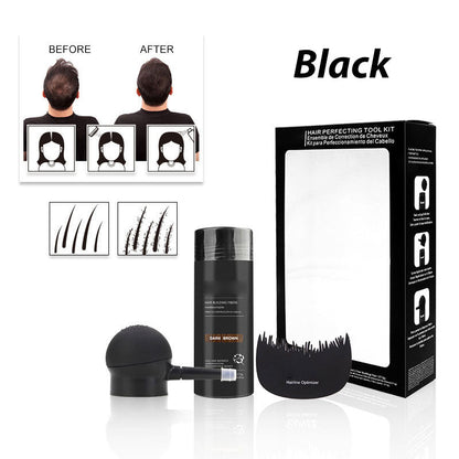 💇50% OFF NOW! Hair Building Fibers Set‑Complete Hair Perfecting Tool Kit, Instantly Conceal Thinning Hair & Bald Spots for Natural Fuller‑Looking Hair