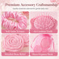 🌹50% OFF NOW! 32‑Pcs Pink Princess Rose‑Themed Party Favor Set‑3D Rose Relief Hair Accessories Kit, Ready‑to‑Gift Beauty Supplies for Bachelorette, Girls Birthday & Bridal Shower