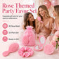 🌹50% OFF NOW! 32‑Pcs Pink Princess Rose‑Themed Party Favor Set‑3D Rose Relief Hair Accessories Kit, Ready‑to‑Gift Beauty Supplies for Bachelorette, Girls Birthday & Bridal Shower