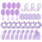 🌹50% OFF NOW! 32‑Pcs Pink Princess Rose‑Themed Party Favor Set‑3D Rose Relief Hair Accessories Kit, Ready‑to‑Gift Beauty Supplies for Bachelorette, Girls Birthday & Bridal Shower