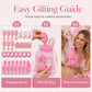 🌹50% OFF NOW! 32‑Pcs Pink Princess Rose‑Themed Party Favor Set‑3D Rose Relief Hair Accessories Kit, Ready‑to‑Gift Beauty Supplies for Bachelorette, Girls Birthday & Bridal Shower