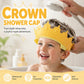 👑50% OFF NOW! Adjustable Crown Kids Shampoo Visor‑Soft Silicone Waterproof Bath Shower Cap, Ear Protection Shampoo Guard, Happy Bath Time Accessory for Toddlers & Children