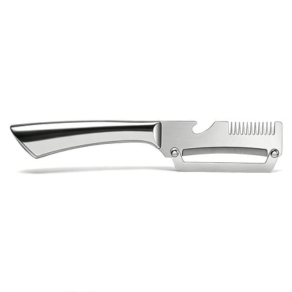 🥕50% OFF NOW! Multi‑Functional Stainless Steel Peeler and Scallion Shredder – Dual‑Design Kitchen Prep Tool, Solid Wood Handle Vegetable Fruit Peeler for Home Cooking Meal Prep