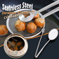🍡50% OFF NOW! Stainless Steel Oil‑Leak Strainer Clamp – 2‑in‑1 Filter Spoon & Food Tongs, Multifunctional Kitchen Skimmer Tongs for Frying Meatballs, Deep‑Frying Food & Oil Filtering