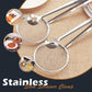 🍡50% OFF NOW! Stainless Steel Oil‑Leak Strainer Clamp – 2‑in‑1 Filter Spoon & Food Tongs, Multifunctional Kitchen Skimmer Tongs for Frying Meatballs, Deep‑Frying Food & Oil Filtering