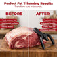 🥩50% OFF NOW! Handheld Fat Trimmer for Beef & Pork – Precision Ergonomic Meat Fat Remover Tool, Durable Kitchen Butcher Tool for Trimming Fat & Silverskin for Home Cooking & BBQ Prep