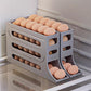 🥚50% OFF NOW! 4‑Tier Tilted Design Egg Storage Rack – Auto‑Roll‑Down Refrigerator Egg Holder, Space‑Saving Egg Dispenser Container for Fridge Kitchen Organization