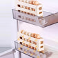 🥚50% OFF NOW! 4‑Tier Tilted Design Egg Storage Rack – Auto‑Roll‑Down Refrigerator Egg Holder, Space‑Saving Egg Dispenser Container for Fridge Kitchen Organization