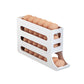 🥚50% OFF NOW! 4‑Tier Tilted Design Egg Storage Rack – Auto‑Roll‑Down Refrigerator Egg Holder, Space‑Saving Egg Dispenser Container for Fridge Kitchen Organization