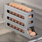 🥚50% OFF NOW! 4‑Tier Tilted Design Egg Storage Rack – Auto‑Roll‑Down Refrigerator Egg Holder, Space‑Saving Egg Dispenser Container for Fridge Kitchen Organization