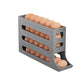 🥚50% OFF NOW! 4‑Tier Tilted Design Egg Storage Rack – Auto‑Roll‑Down Refrigerator Egg Holder, Space‑Saving Egg Dispenser Container for Fridge Kitchen Organization