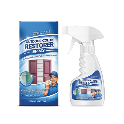 🪑50% OFF NOW! Outdoor Color Restorer Spray, Instant Faded Surface Reviver with UV Protection, Non‑Corrosive Renewing Spray for Wood Furniture, Fences & Outdoor Surfaces