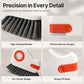 50% OFF NOW! 2‑in‑1 Window Groove Cleaning Brush, Crevice Brush with Built‑in Scraper, Ergonomic Deep‑Clean Tool for Window Tracks, Sliding Door Gaps & Narrow Crevices