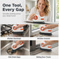 50% OFF NOW! 2‑in‑1 Window Groove Cleaning Brush, Crevice Brush with Built‑in Scraper, Ergonomic Deep‑Clean Tool for Window Tracks, Sliding Door Gaps & Narrow Crevices