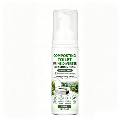 🚽50% OFF NOW! Foaming Toilet Cleaner Mousse, Eco‑Friendly Composting Toilet Foam Cleaner, Odor Neutralizing Mousse for Mineral Buildup & Urine Diverter Deep Cleaning
