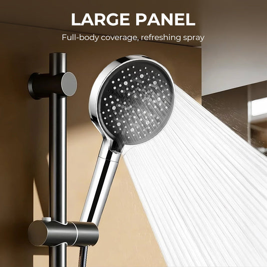 🚿50% OFF NOW! High‑Pressure Adjustable Rainfall Shower Head – Large Panel Handheld Shower Nozzle, Full‑Body Coverage Spray for Bathroom Shower Replacement