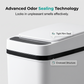 🗑️50% OFF NOW! Nine Stars 13‑Gal Motion Sensor Trash Can‑ Rose Gold Stainless Steel Automatic Touch‑Free Waste Bin for Kitchen Home Office