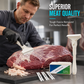 🍖50% OFF NOW! Stainless Steel Meat Scraper – Easy Fat & Fascia Removal Tool for Beef & Pork, Kitchen Butcher Tool to Peel Off Silverskin, Includes Replaceable Blades for Clean Meat Trimming Prep