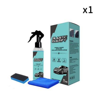 🚗50% OFF NOW! Multipurpose Efficient Car Plastic Restorer Spray, Plastic Clarify Coating Spray, Restores Faded Trim, Long‑Lasting Oxidation Defense for Car Interior & Exterior Plastic Parts