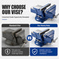 🛠️50% OFF NOW! Wide‑Opening Industrial Heavy‑Duty Tilt Bench Vise, Nodular Cast Iron 360° Swivel Base 0‑90° Tilting Workbench Vice for Workshop Grinding, Drilling & Metal Working