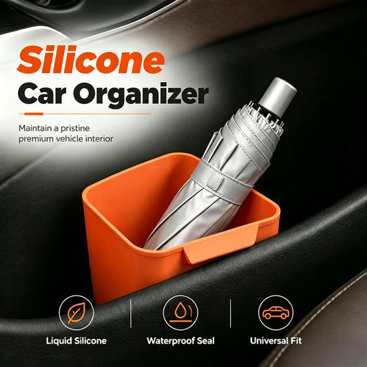 Organize Your Car Instantly! Leakproof No-Scratch Silicone Door Bin