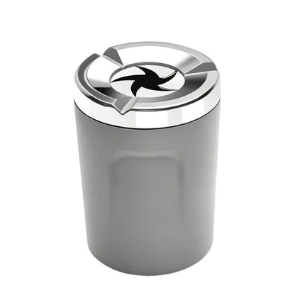 🚗50% OFF NOW! Rotating Car Ashtray with Ceramic Inner Liner, Mechanical Airtight Lid Car Cup‑Holder Ashtray, Universal Fit Smokeless Ash Container for Vehicle Interior