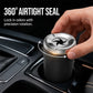 🚗50% OFF NOW! Rotating Car Ashtray with Ceramic Inner Liner, Mechanical Airtight Lid Car Cup‑Holder Ashtray, Universal Fit Smokeless Ash Container for Vehicle Interior