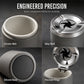 🚗50% OFF NOW! Rotating Car Ashtray with Ceramic Inner Liner, Mechanical Airtight Lid Car Cup‑Holder Ashtray, Universal Fit Smokeless Ash Container for Vehicle Interior