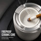 🚗50% OFF NOW! Rotating Car Ashtray with Ceramic Inner Liner, Mechanical Airtight Lid Car Cup‑Holder Ashtray, Universal Fit Smokeless Ash Container for Vehicle Interior
