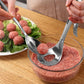 🍳50% OFF NOW! Stainless Steel Meatball Maker Spoon, Non‑Stick Scoop & Drain Meat Ball Mold Spoon, Food‑Grade Meat Baller Tool for Quick Mess‑Free Homemade Meatballs