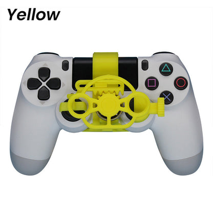🎮50% OFF NOW! PC Racing Gamepad Steering Wheel, Mini 3D Printing Racing Wheel Auxiliary Controller Attachment Compatible for PS4 Game Controller, Improve Simulation Driving Gaming Experience