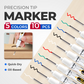 🖊️50% OFF NOW! Precision Tip Quick‑Dry Oil‑Based Marker Pen, 10 Pcs 5 Colors Long Nib Markers, Waterproof Oil Markers for Wood, Metal, Plastic, Industrial Marking & DIY Craft