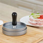 🍔50% OFF NOW! Burger Press with Wooden Handle, Aluminum Hamburger Patty Maker, Makes Uniform Even‑Shape Beef Patties, Easy Release Burger Mold for Home BBQ & Kitchen Cooking