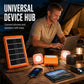 ☀️ 50% OFF NOW! Portable Solar Power System with 2 LED Lights – Off-Grid Solar Generator Kit, Multi-Port Charging Station for Camping, Emergency & Outdoor Use