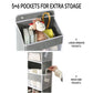 🗂️50% OFF NOW! 5‑Tier Large‑Capacity Hanging Organizer, 5+6 Multi‑Pocket Over‑the‑Door Hanging Storage, Clear Window & Mesh Side Pockets for Closet, Bedroom & Dorm Room