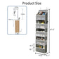 🗂️50% OFF NOW! 5‑Tier Large‑Capacity Hanging Organizer, 5+6 Multi‑Pocket Over‑the‑Door Hanging Storage, Clear Window & Mesh Side Pockets for Closet, Bedroom & Dorm Room