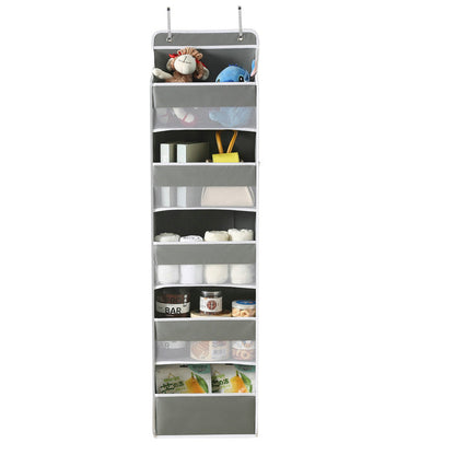 🗂️50% OFF NOW! 5‑Tier Large‑Capacity Hanging Organizer, 5+6 Multi‑Pocket Over‑the‑Door Hanging Storage, Clear Window & Mesh Side Pockets for Closet, Bedroom & Dorm Room