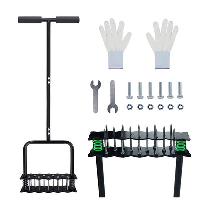 🌱50% OFF NOW! Heavy‑Duty Manual Lawn Coring Aerator‑ Adjustable Carbon Steel Soil Plug Aerator with Spring Ejection for Yard & Garden Lawn Care
