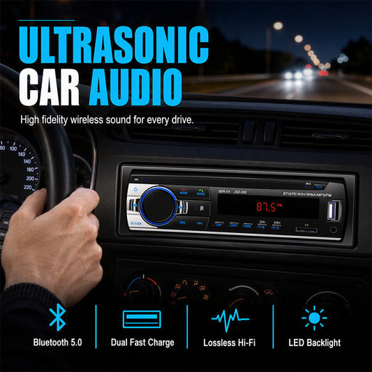 🚗50% OFF NOW! Bluetooth 5.0 Car Stereo Radio – Wireless MP3 Player & Hands‑Free Car Audio Receiver, Dual USB Fast Charge Lossless Hi‑Fi Car Radio for Most Vehicles