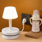 💡50% OFF NOW! Bedside Lamp with AC Outlets & USB Ports – Multi‑Function Nightstand Table Lamp, Soft Dimmable Bedroom Reading Lamp for Nightstand Dorm Home Decor