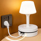 💡50% OFF NOW! Bedside Lamp with AC Outlets & USB Ports – Multi‑Function Nightstand Table Lamp, Soft Dimmable Bedroom Reading Lamp for Nightstand Dorm Home Decor