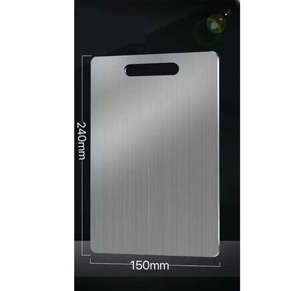 🔪50% OFF NOW! Stainless Steel Double‑Sided Cutting Board – Hygienic Heavy‑Duty Kitchen Chopping Board, Rust‑Proof Food Prep Board for Meat Vegetable Fruit