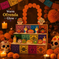 💀50% OFF NOW! Day of the Dead 3-Tier Wooden Ofrenda Altar – Hollow Cutout Memorial Altar Shelf, DIY Paintable Display Stand for Día de los Muertos Home Decor