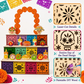 💀50% OFF NOW! Day of the Dead 3-Tier Wooden Ofrenda Altar – Hollow Cutout Memorial Altar Shelf, DIY Paintable Display Stand for Día de los Muertos Home Decor