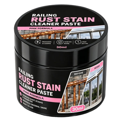 🛠️50% OFF NOW! Railing Rust Stain Cleaner Paste – Fast‑Dissolve Metal Rust Restorer, Polishing Rust Remover Cream for Metal Surfaces, Creates Mirror Luster & Lasting Protective Shield