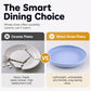 🍽️50% OFF NOW! Unbreakable Wheat Straw Dinner Plates – Reusable Shatter‑Resistant Eco‑Friendly Dining Plates, Stackable Microwave Safe Plates for Kitchen Camping Picnic