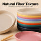 🍽️50% OFF NOW! Unbreakable Wheat Straw Dinner Plates – Reusable Shatter‑Resistant Eco‑Friendly Dining Plates, Stackable Microwave Safe Plates for Kitchen Camping Picnic