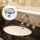 🚰50% OFF NOW! Round Bathroom Sink Basin Overflow Hole Cover Set, Anti‑Clog Sink Drain Overflow Insert, Decorative Replacement Cap for Bathroom Vanity Sink Basin